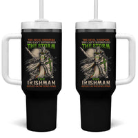 Irish Pride Tumbler With Handle Irish Warrior I Am The Feckin Storm