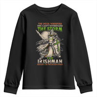 Irish Pride Youth Sweatshirt Irish Warrior I Am The Feckin Storm