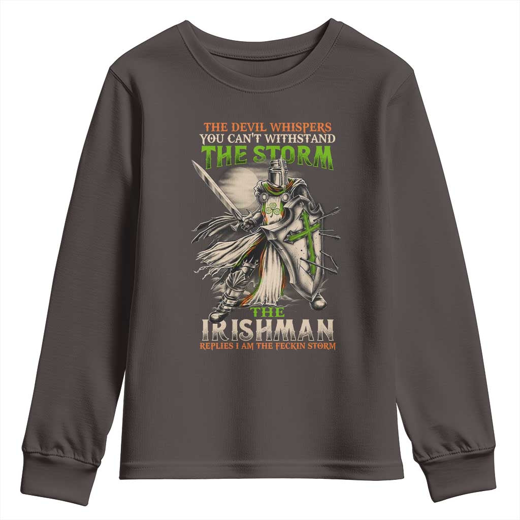 Irish Pride Youth Sweatshirt Irish Warrior I Am The Feckin Storm