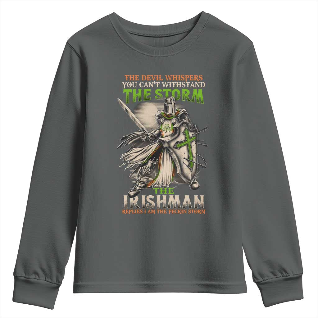 Irish Pride Youth Sweatshirt Irish Warrior I Am The Feckin Storm