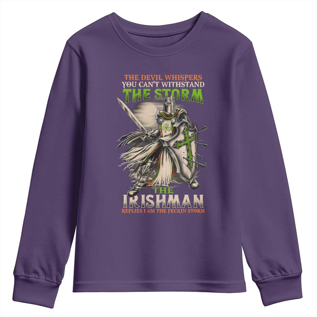 Irish Pride Youth Sweatshirt Irish Warrior I Am The Feckin Storm