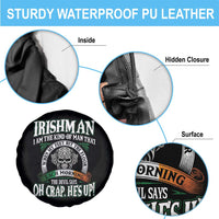 Funny Irishman Spare Tire Cover When My Feet Hit The Floor Each Morning The Devil Says Oh Crap He's Up