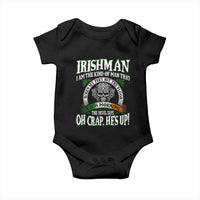 Funny Irishman Baby Onesie When My Feet Hit The Floor Each Morning The Devil Says Oh Crap He's Up