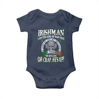 Funny Irishman Baby Onesie When My Feet Hit The Floor Each Morning The Devil Says Oh Crap He's Up