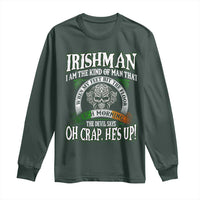 Funny Irishman Long Sleeve Shirt When My Feet Hit The Floor Each Morning The Devil Says Oh Crap He's Up