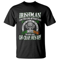 Funny Irishman T Shirt When My Feet Hit The Floor Each Morning The Devil Says Oh Crap He's Up