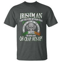 Funny Irishman T Shirt When My Feet Hit The Floor Each Morning The Devil Says Oh Crap He's Up