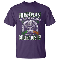Funny Irishman T Shirt When My Feet Hit The Floor Each Morning The Devil Says Oh Crap He's Up