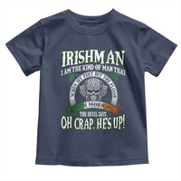 Funny Irishman Toddler T Shirt When My Feet Hit The Floor Each Morning The Devil Says Oh Crap He's Up