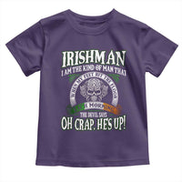 Funny Irishman Toddler T Shirt When My Feet Hit The Floor Each Morning The Devil Says Oh Crap He's Up