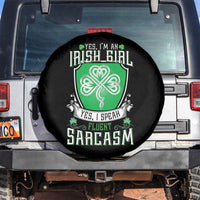 Funny Irish Girl Spare Tire Cover I Speak Fluent Sarcasm