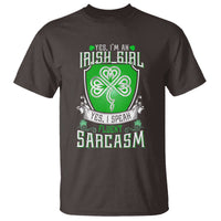 Funny Irish Girl T Shirt I Speak Fluent Sarcasm