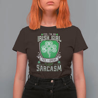 Funny Irish Girl T Shirt For Women I Speak Fluent Sarcasm