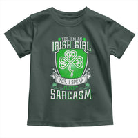 Funny Irish Girl Toddler T Shirt I Speak Fluent Sarcasm