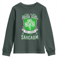 Funny Irish Girl Youth Sweatshirt I Speak Fluent Sarcasm