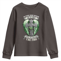 Irish Women Youth Sweatshirt In Every Irish Woman Lies An Angel Until You Unleash The Fire