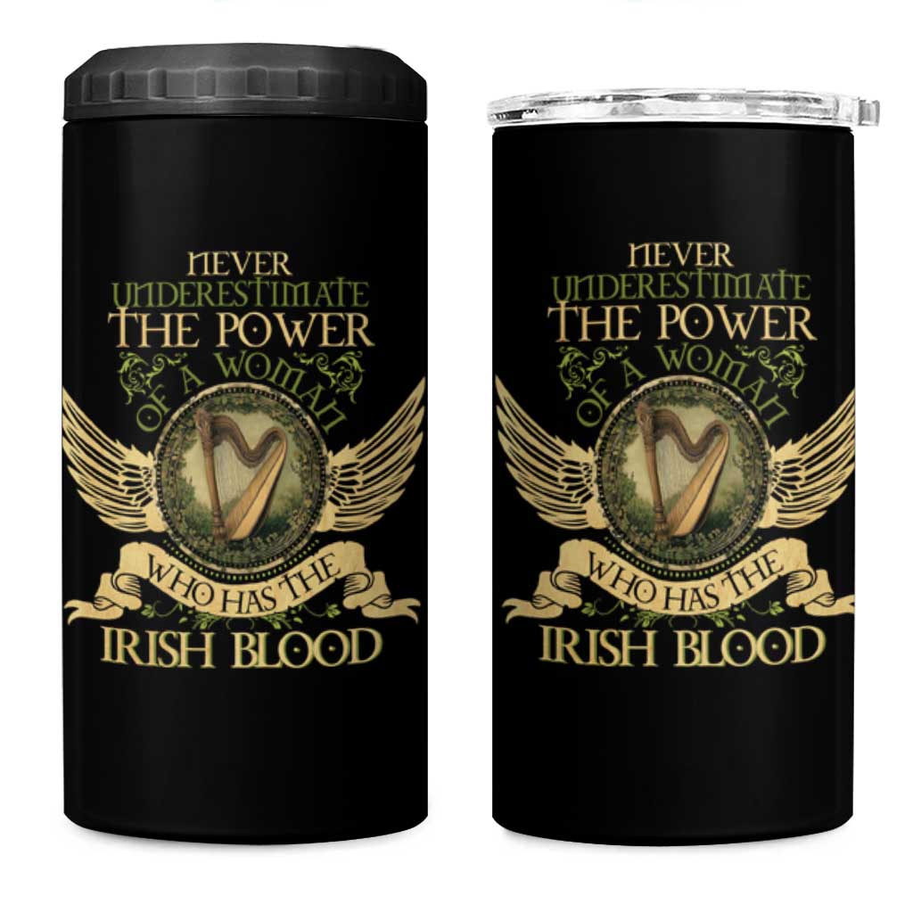 Never Underestimate The Power Of Irish Women 4 in 1 Can Cooler Tumbler