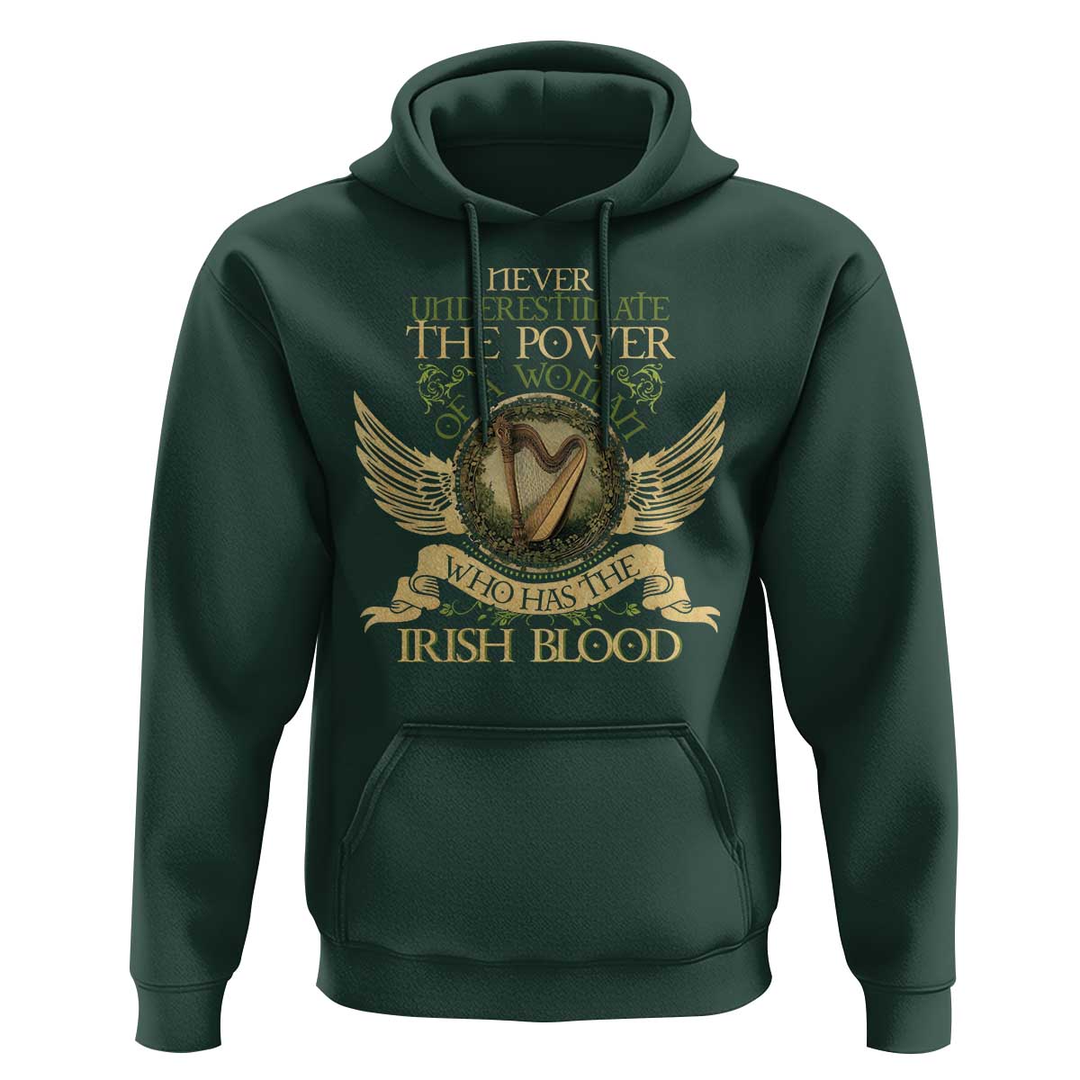 Never Underestimate The Power Of Irish Women Hoodie