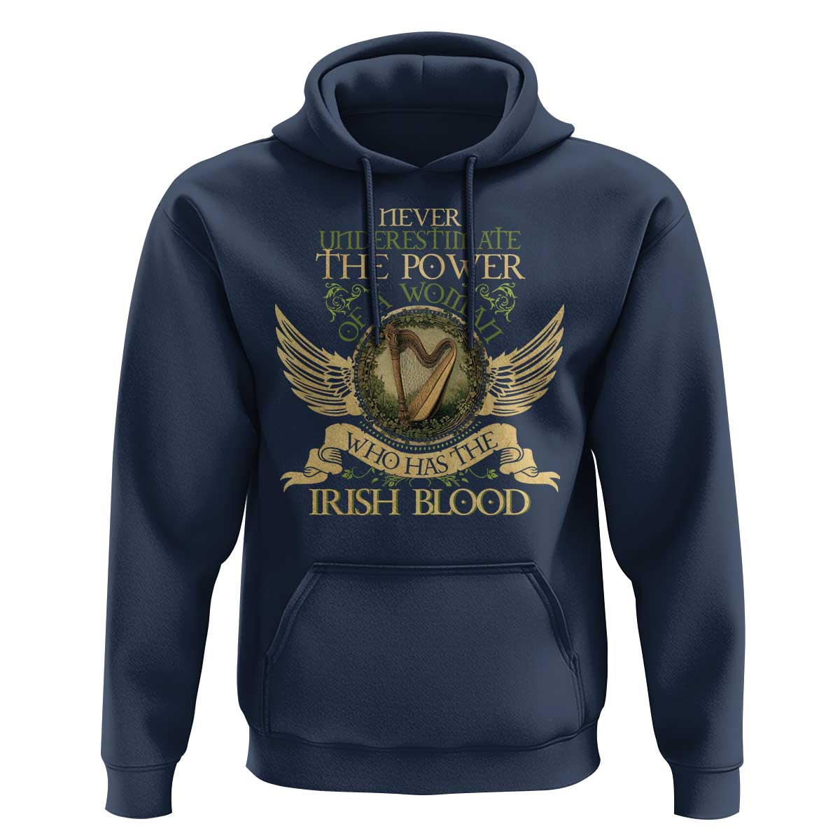 Never Underestimate The Power Of Irish Women Hoodie