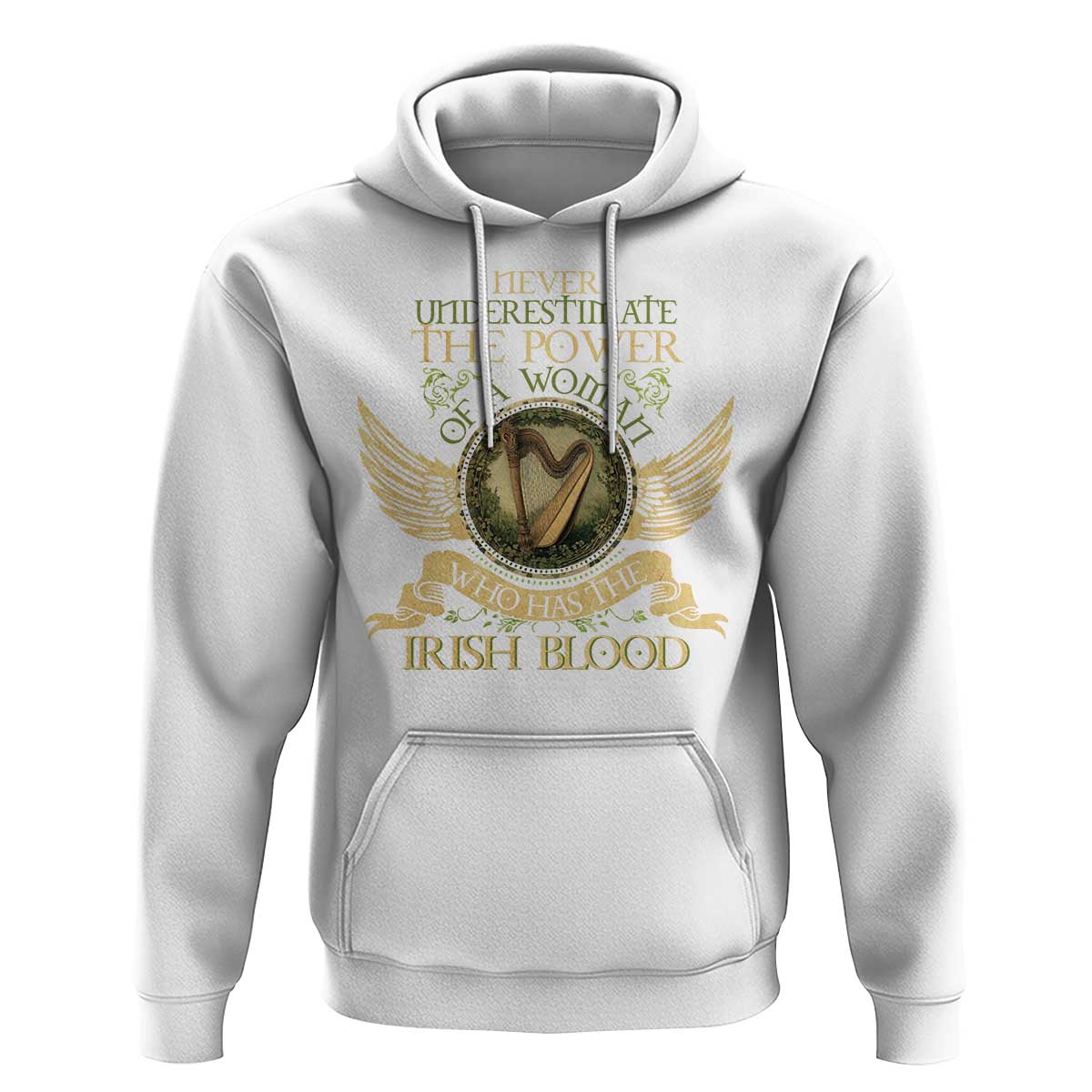 Never Underestimate The Power Of Irish Women Hoodie