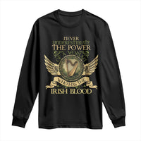 Never Underestimate The Power Of Irish Women Long Sleeve Shirt