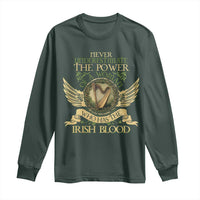 Never Underestimate The Power Of Irish Women Long Sleeve Shirt