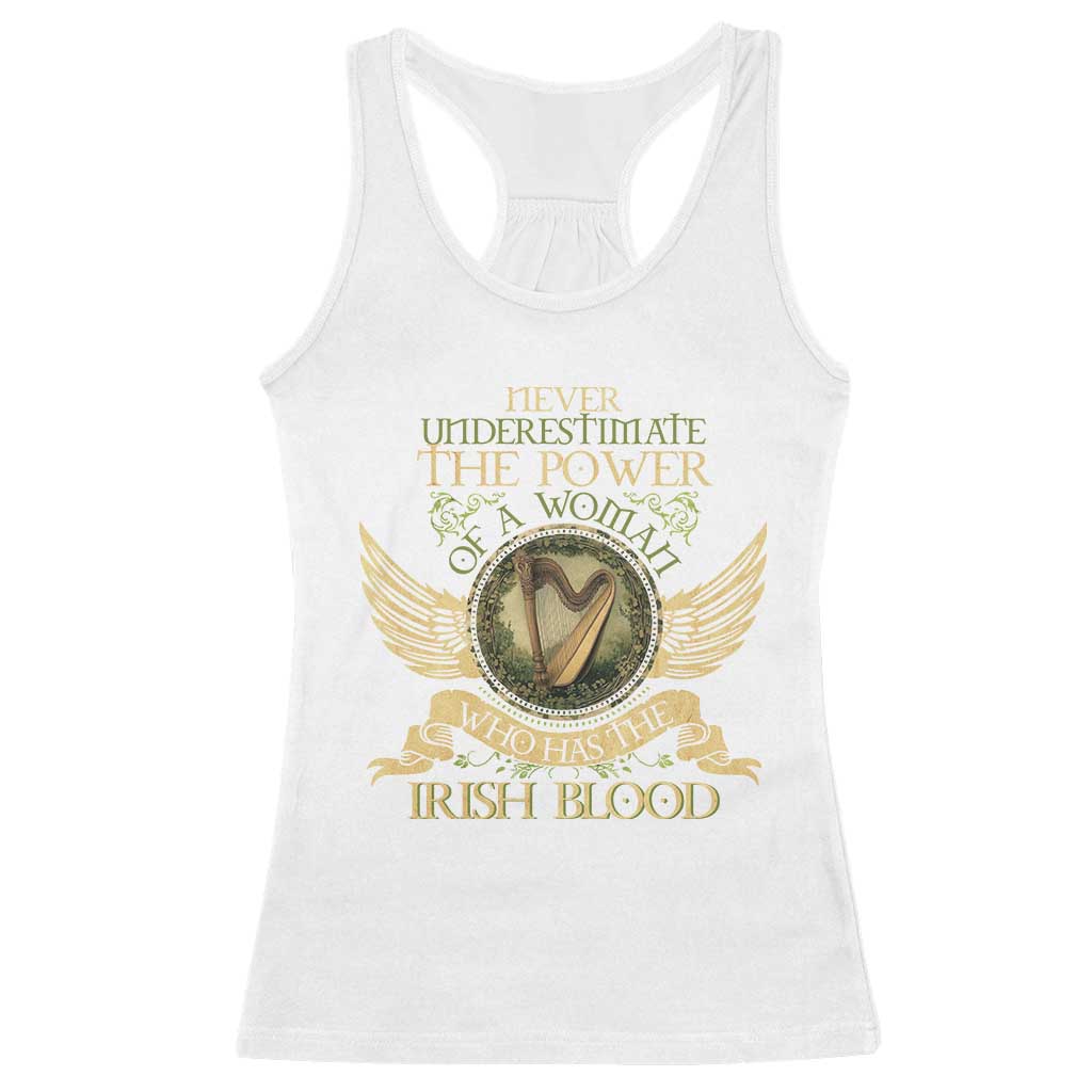 Never Underestimate The Power Of Irish Women Racerback Tank Top