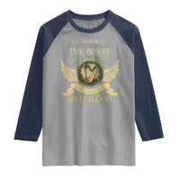 Never Underestimate The Power Of Irish Women Raglan Shirt