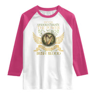 Never Underestimate The Power Of Irish Women Raglan Shirt