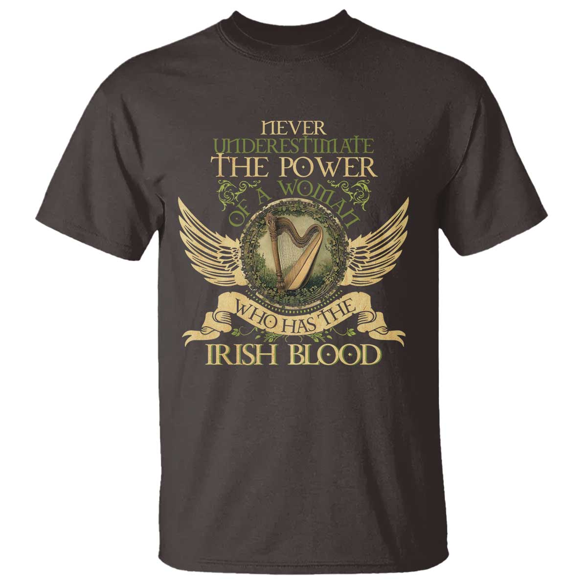 Never Underestimate The Power Of Irish Women T Shirt