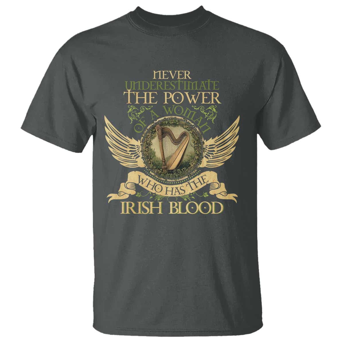 Never Underestimate The Power Of Irish Women T Shirt