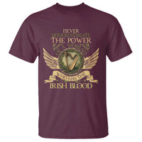Never Underestimate The Power Of Irish Women T Shirt