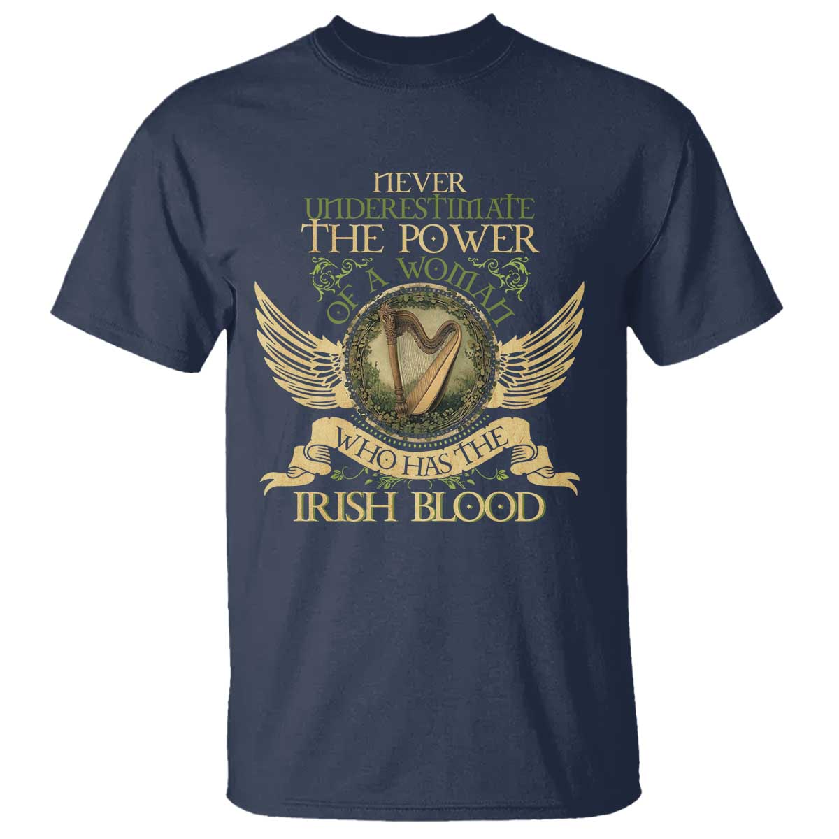 Never Underestimate The Power Of Irish Women T Shirt