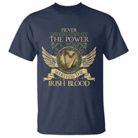 Never Underestimate The Power Of Irish Women T Shirt