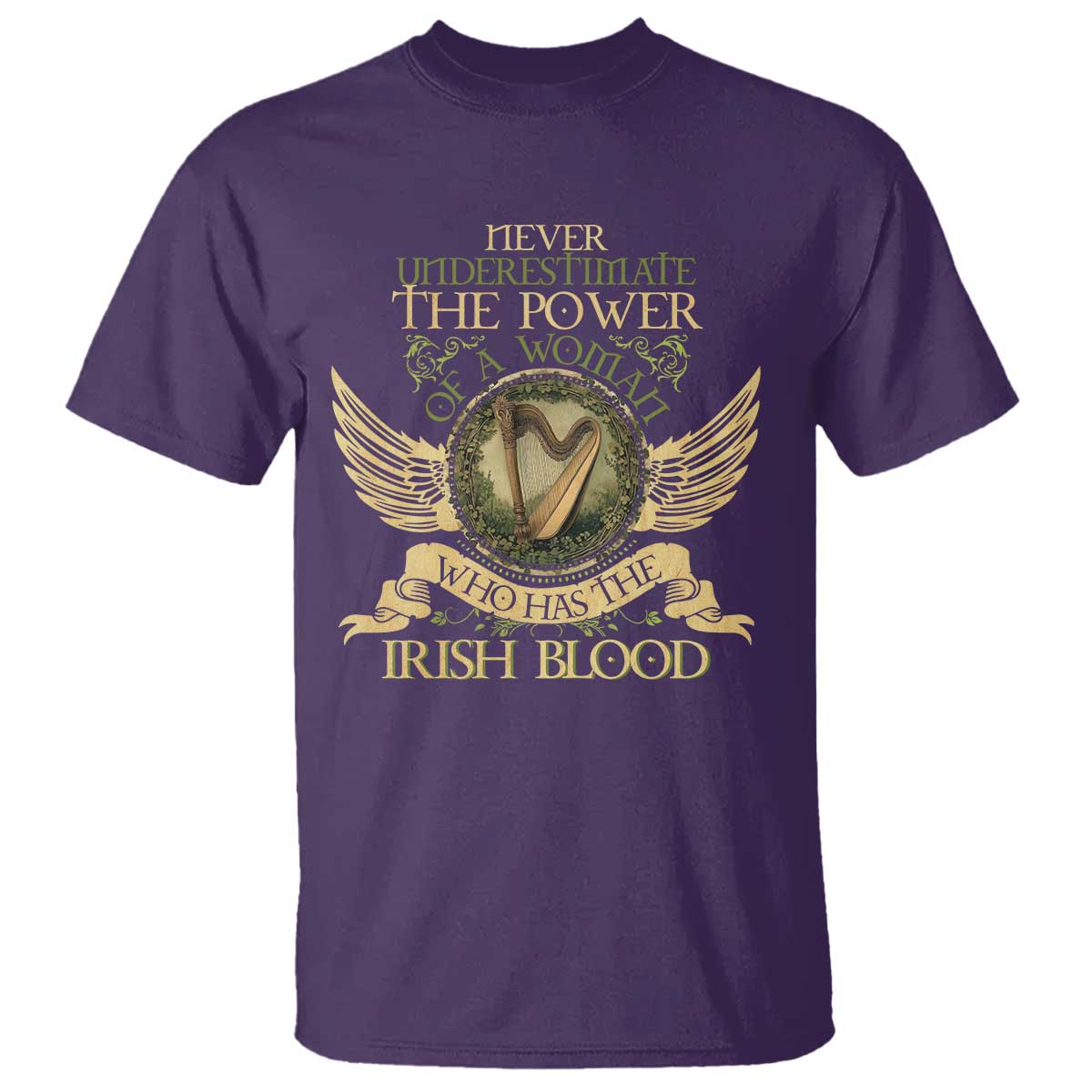 Never Underestimate The Power Of Irish Women T Shirt