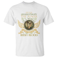 Never Underestimate The Power Of Irish Women T Shirt