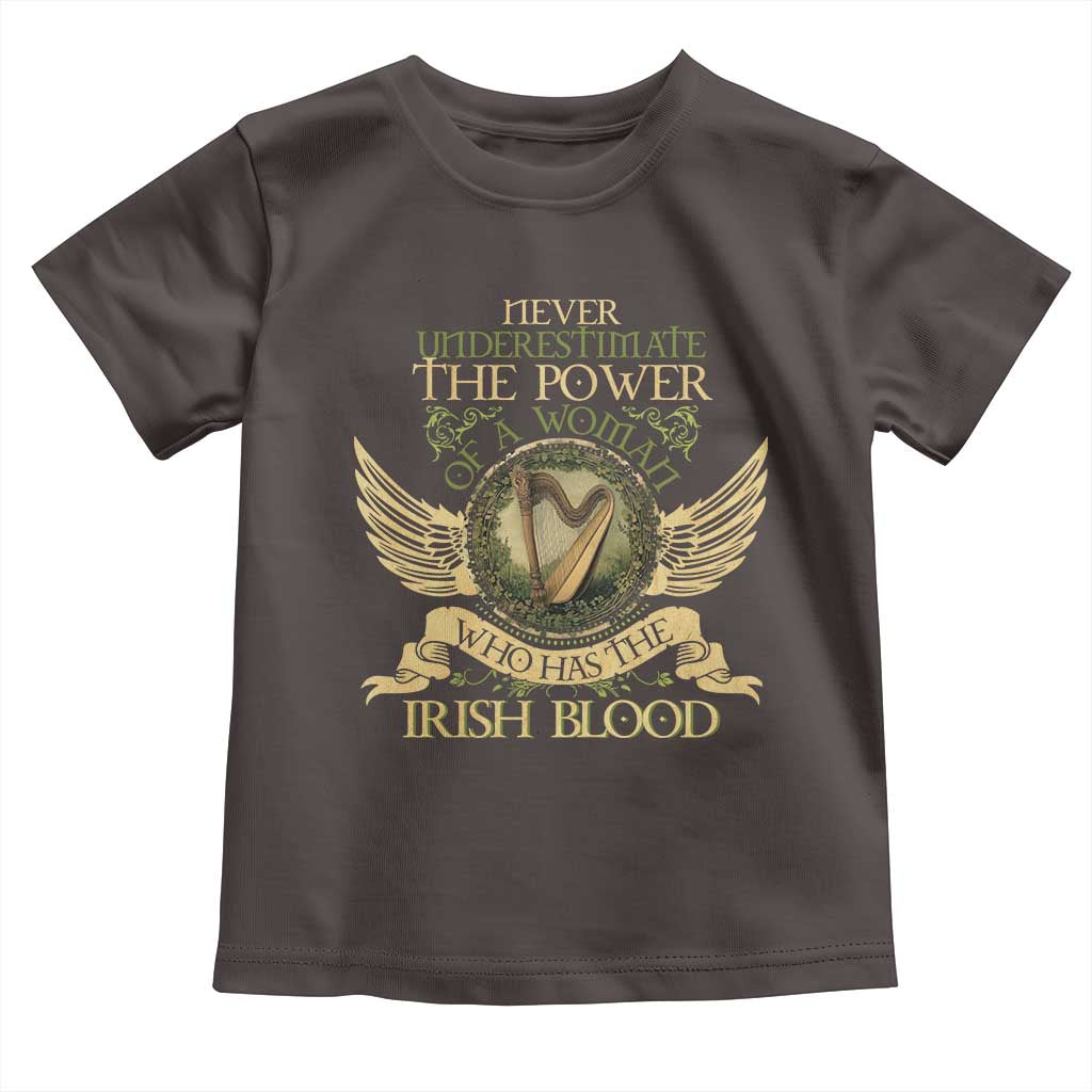 Never Underestimate The Power Of Irish Women Toddler T Shirt