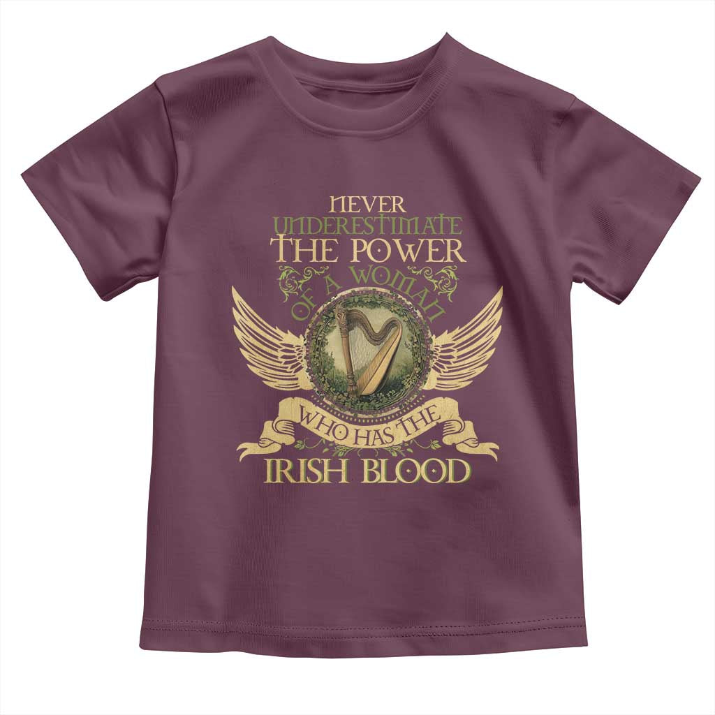 Never Underestimate The Power Of Irish Women Toddler T Shirt