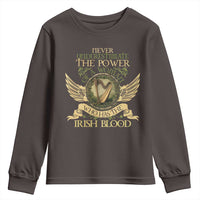 Never Underestimate The Power Of Irish Women Youth Sweatshirt