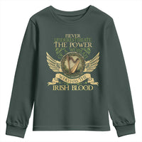 Never Underestimate The Power Of Irish Women Youth Sweatshirt
