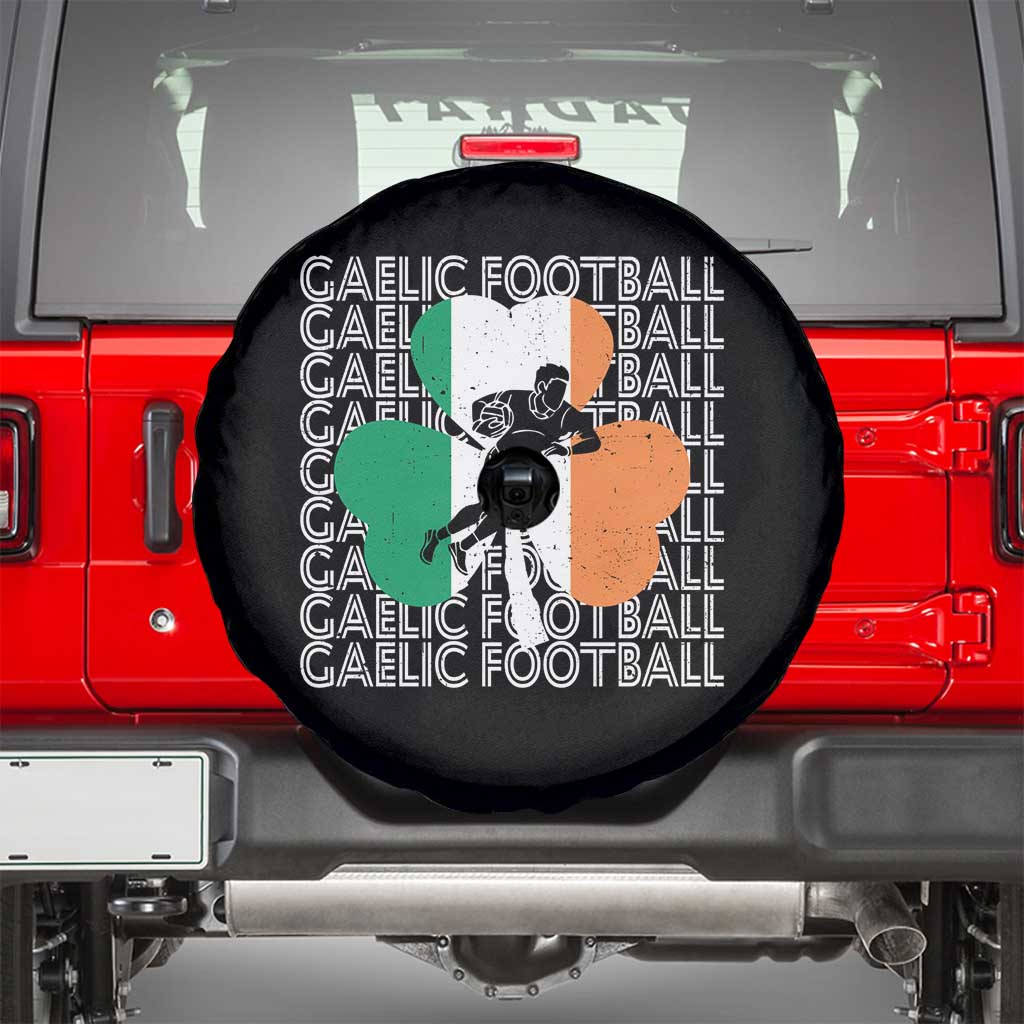 Gaelic Football Spare Tire Cover Irish Flag Shamrock