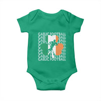 Gaelic Football Baby Onesie Irish Flag Shamrock