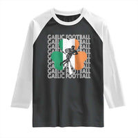Gaelic Football Raglan Shirt Irish Flag Shamrock