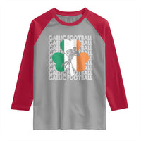 Gaelic Football Raglan Shirt Irish Flag Shamrock