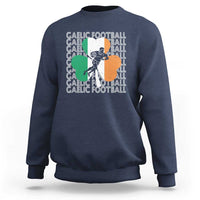 Gaelic Football Sweatshirt Irish Flag Shamrock