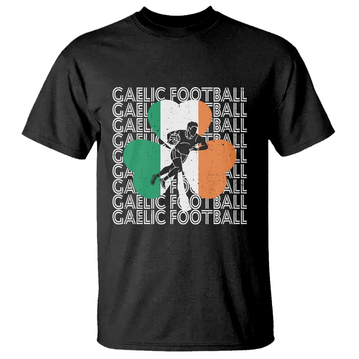 Gaelic Football T Shirt Irish Flag Shamrock