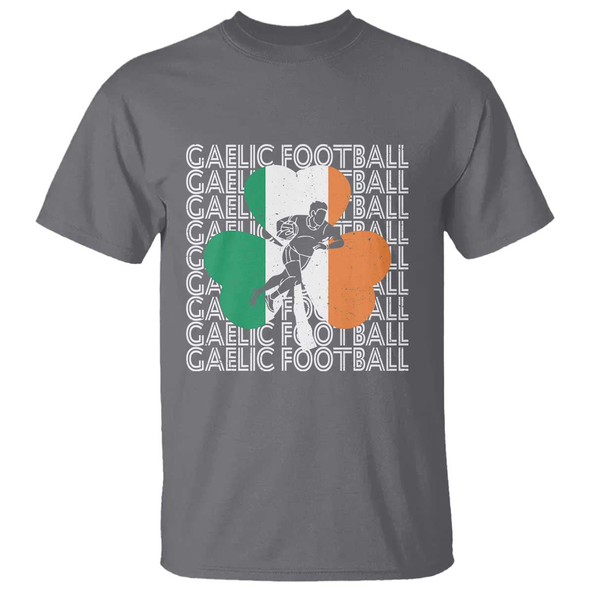 Gaelic Football T Shirt Irish Flag Shamrock