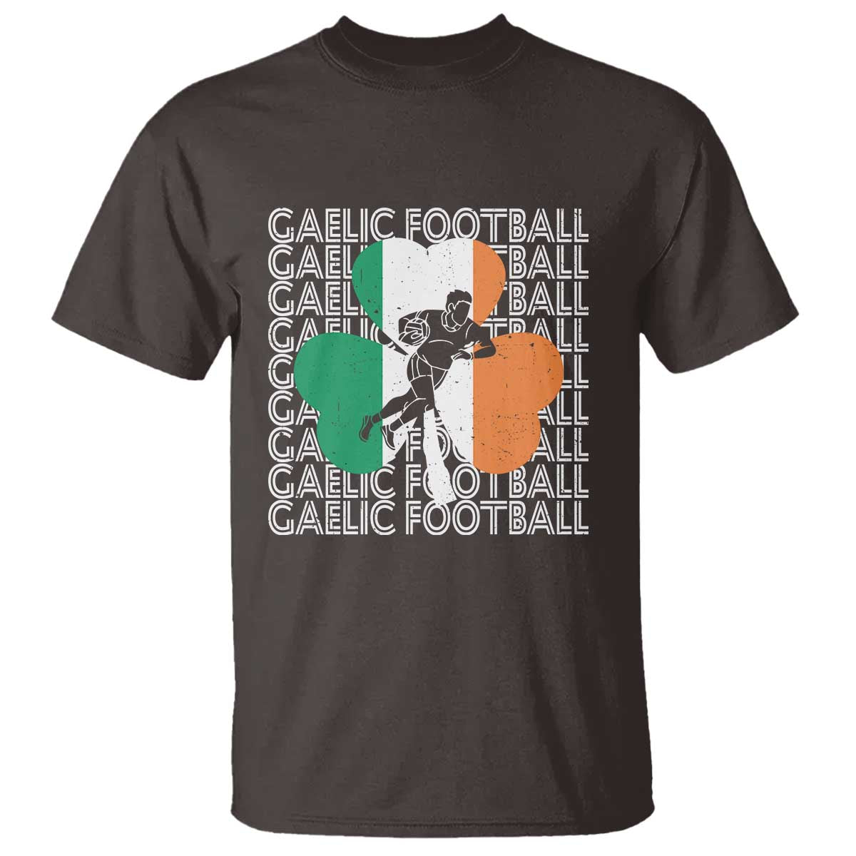 Gaelic Football T Shirt Irish Flag Shamrock