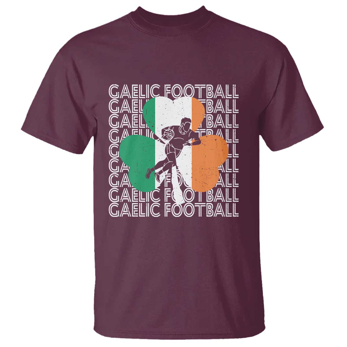 Gaelic Football T Shirt Irish Flag Shamrock