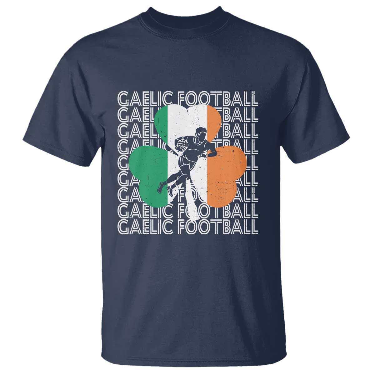 Gaelic Football T Shirt Irish Flag Shamrock